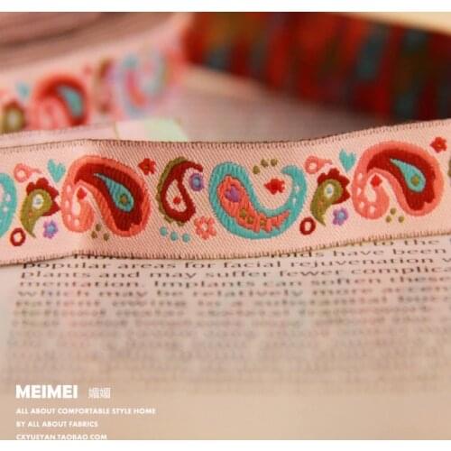 5/8" 16mmX10yards /lot Cartoon ribbon handmade accessories laciness Woven Jacquard Ribbon with love ZERZEEMOOY