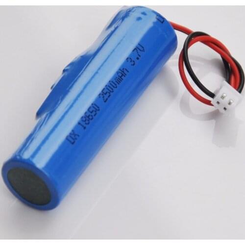 1-4PCS 3.7V 18650 lithium ion rechargeable battery cell 2500mah XH 2.5 Plug for audio speaker led emergency light