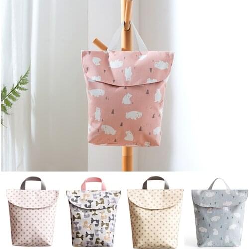 1Pcs Travel Nappy Bag Wet/Dry Bags Mummy Storage Bag Reusable Waterproof Baby Diaper Organizer 23*18cm Baby Diaper Organizer