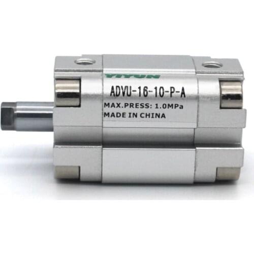 ADVU-16-5/10/15/20/25/30/35/40/45/50-P-A ADVU-16-5/10/15/20/25/30/35/40/45/50-A-P-A YIYUN brand Compact cylinders ADVU series