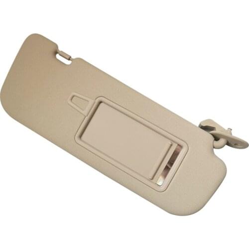 Car Beige Front Right Passenger Side Sun Visor Sunshade Makeup Mirror Fit For Hyundai Elantra MD 2011 2012 2013 2014 2015