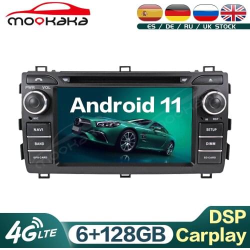 Android 11 6G+128GB Car Multimedia DVD Player For Toyota Auris 2013 - 2015 Multimedia Player Audio Stereo Head Unit Carplay DSP