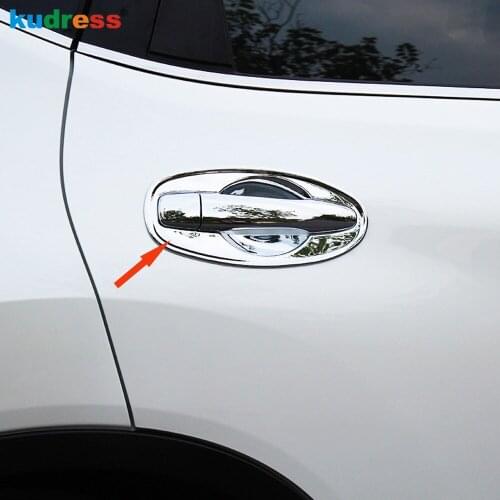 For Nissan X-TRAIL Rogue 2014-2017 2018 2019 ABS Chrome Door Handle Bowl cup Cover Trim Car accessories