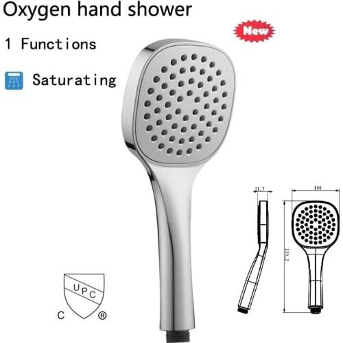 Bath Shower Adjustable Jetting Shower Head Water Saving Handheld Bathroom Adjustable 5 Modes SPA Shower Bath Head