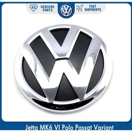 100mm OEM Rear Trunk Lid Badge Emblem Chrome Logo Car Sticker For VW Volkswagen Jetta MK6 VI Polo Passat Variant 5C6 853 630 ULM