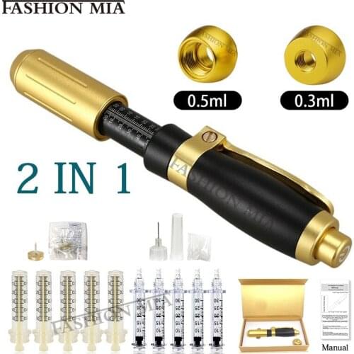 0.3/0.5 ML 2 IN 1 Hyaluron Pen Mesotherapy Lip Injection Gun For Remove wrinkles Fill Lose Weight Hyaluronic Acid Pen Treatment