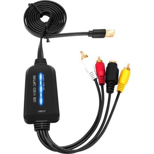 USB 2.0 Video Capture Card Single Channel USB Capture Card AV Capture Device Drive-Free Digital Converter