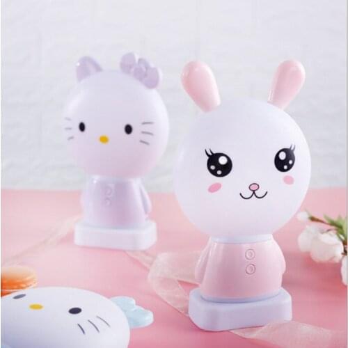 Creative cute cat cartoon night light,USB charging dimming bedroom bedside lamp, new strange led decorative table lamp