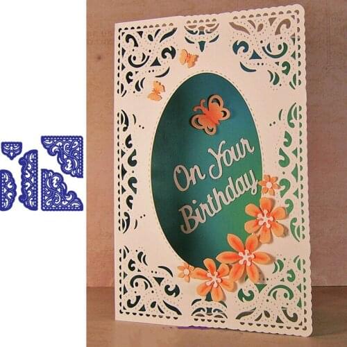 Lace Corner Edge DIY Cards Border Frame Metal Cutting Dies for Scrapbooking 2019 Paper Craft Stencils Embossing Die