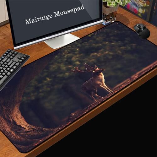 Mairuige Special Offer Animal Style Gaming Computer Mouse Pad Natural Rubber Non-slip Male Deer Picture Style Desk Decoration