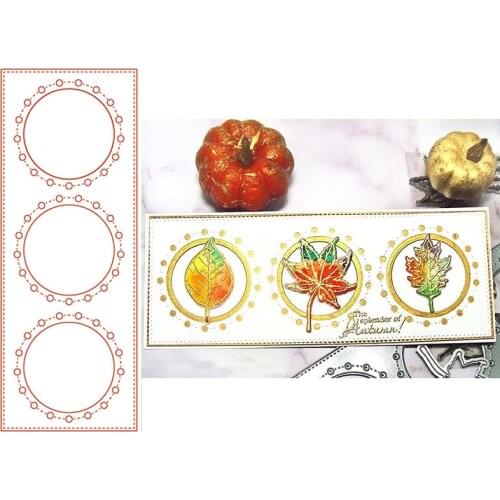 Metal cutting dies slimline OPC circle dash die mold DIY scrapbook cards making craft knife mould 2021 new