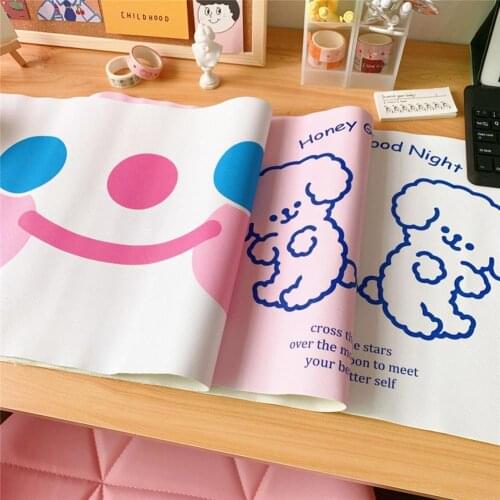 Cute cartoon mouse pad Mouse Pad Cartoon Girl Heart Super Large Table Mat Student Waterproof Desktop Large Mouse Pad Custom