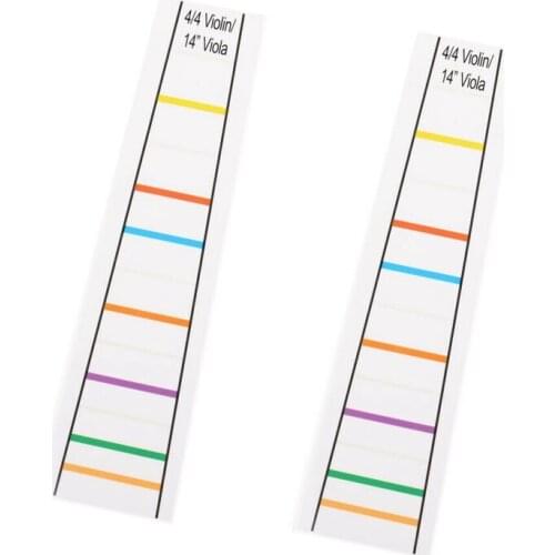NEW-4/4 Violin Fretboard Sticker Fingerboard Marker Fiddle Learn Note Chart Tape 2Pcs