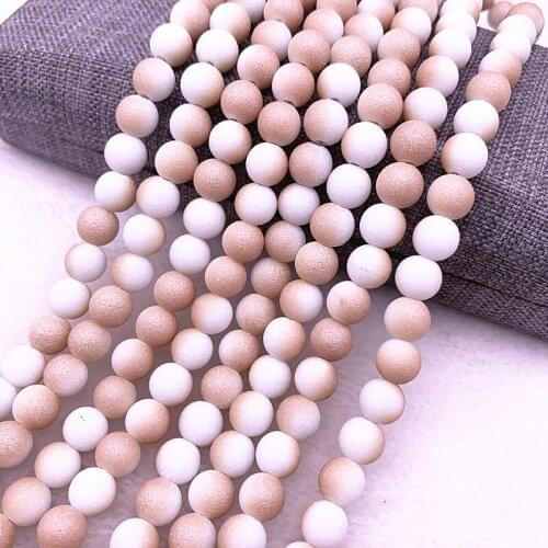 New 6/8mm Austrian Frosted Matt Crystal Glass Beads Loose Spacer Beads Handmade for Jewellery Making DIY Bracelet Necklace #02