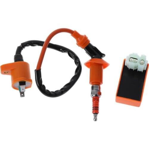 New Racing Performance CDI+ Ignition Coil + Spark Plug Fit Gy6 150cc 125cc 50cc igniter dune buggy dune buggy