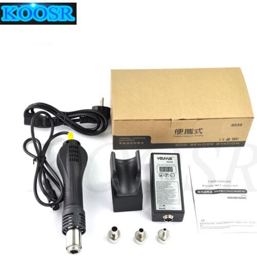 High Quality 220V Portable BGA Rework Solder Station Hot Air Blower Heat Gun YOUYUE 8858 Better Yihua 8858
