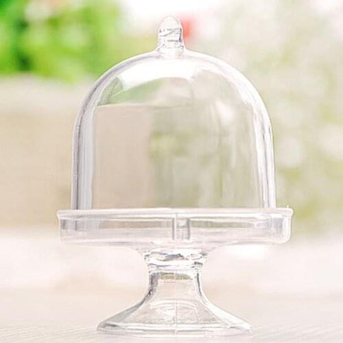 Transparent Plastic Wedding Candy Box DIY Storage Box Round Candy Packaging Box Wedding Festive Party Cake Snack Box