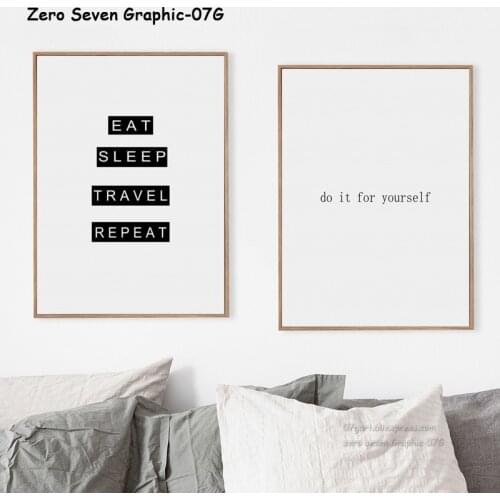Nordic Minimalist English Phrase Canvas Art Print Picture Poster Wall Living Room Bedroom Home Decor Frescoes Frameless Draw