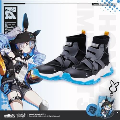 Anime Game Honkai Impact 3 COSPLAY Bronya HAXXOR BUNNY Theme Series Casual Sports Shoes Men And Women Couple Sports Shoes