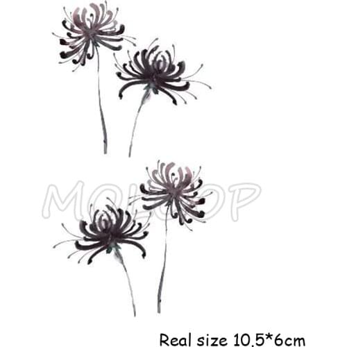 Tattoo Sticker Temporary flower new Red Spider snake Lily small waterproof fake Tatto flash hand Tatoo for woman girl kid