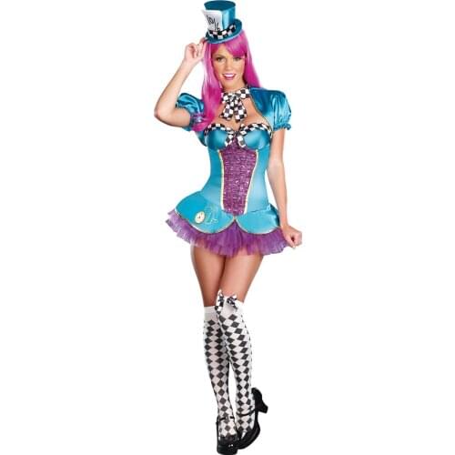 UTMEON-Hot Sale Lllusion Costume Lolita Dress Fantasia Carnival Halloween Cosplay Alice Costumes for Women