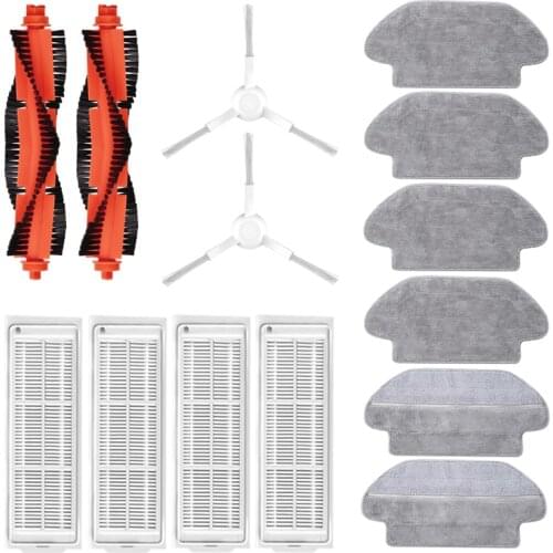 High Quality Parts fit for Xiaomi Mi Robot Vacuum-Mop P International Edition Global Version Model: STYTJ02YM Filter Brush Mop