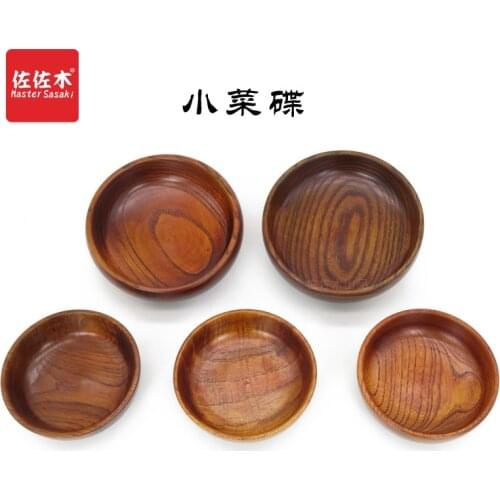 Factory real wood tableware dish saucer saucer dish sauce dish restaurant special restaurant hotel