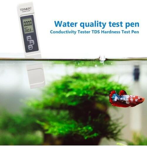 LCD Digital TDS Tester Drinking Water Quality PH Test Pen EC Conductivity Meter Hydroponic Water Monitor Electronic Device