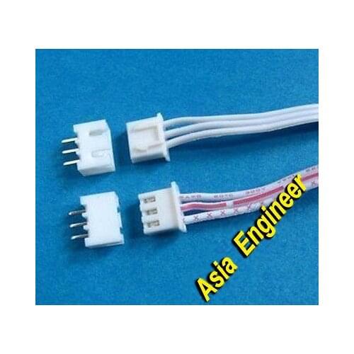 100 pcs 2Pin-6Pin Connector leads Heade 2.54 mm L: 200mm