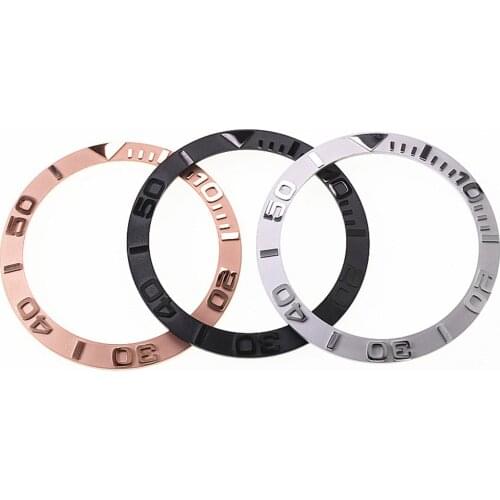 4 Colors Optional 38mm 1.74mm Thickness Ceramic Watch Bezel Inserts Yacht Master Style For SKX007 SKX009 Replacement Parts