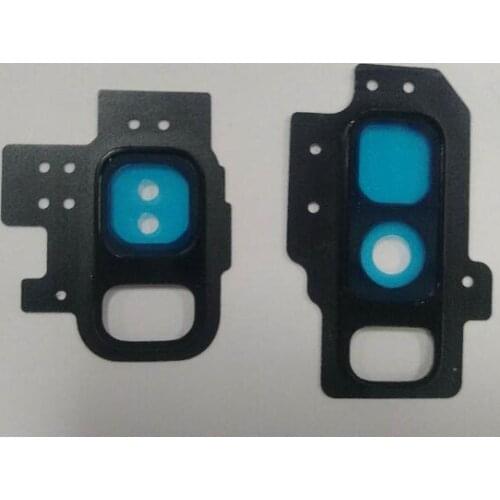 5pcs/lot For Samsung Galaxy S9 S9 Plus Rear Back Camera Glass Lens Cover with Frame Holder Replacement Parts