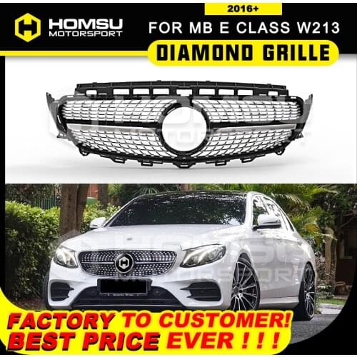 W213 Diamond Grille W238 Grill Suitable For E Class W213 grille 2016 E43 45 E200 E300 E250 E320 E350 2016-18 Without emblem