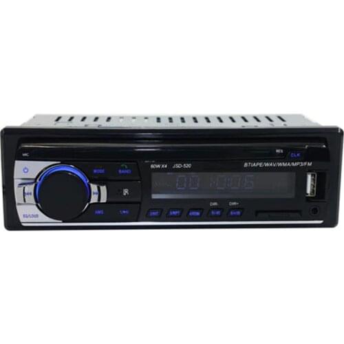 Car MP3 player Bluetooth function hands-free call Bluetooth music DC 12V power supply high power 60W*4 channel front AUX