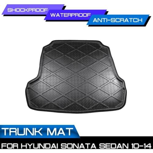 Car Floor Mat Carpet For Hyundai Sonata Sedan 2010 2011 2012 2013 2014 Rear Trunk Anti-mud Cover