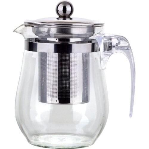 Tea Pots Heat Resistant Glass Tea Pot Tea Infuser Chinese Kung Fu Tea Set Kettle Coffee Glass Maker Convenient Office Tea Sets