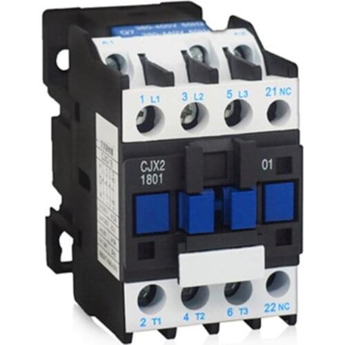 CJX2-1801 Switches 220v 18A 50Hz Din Rail Mounted AC Contactor Voltage 110v контактор 380 модульный контактор 1Normally Closed