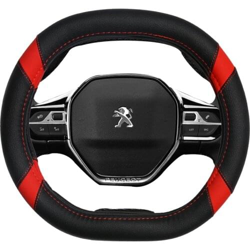 DERMAY Car Steering Wheel Cover Micro Fiber Leather Customized for Peugeot 3008 4008 5008 5Color Dermay High Quality Accessories