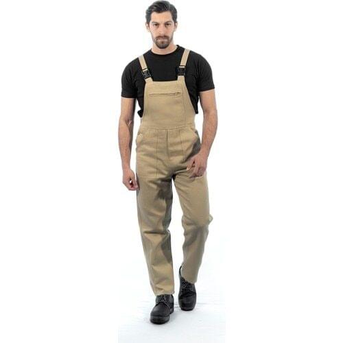 Şensel, Gardener Overalls (Eco.), Beige (8 E1311) Salopet, Suspenders Jumpsuit