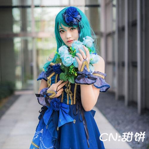 Cosplay Costume Anime Bang Dream! Hikawa Sayo Roselia 4th Single「ONENESS」 Dresses Christmas Halloween Free shipping CG334
