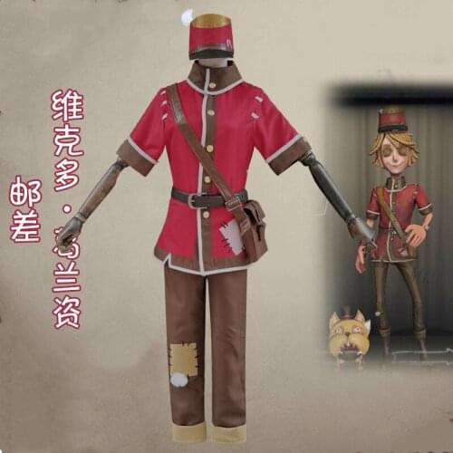 Game Identity V Cosplay Costumes Postman Victor Grantz Cosplay Costume Survivor Original Skin Women Suits Clothes Red Uniform