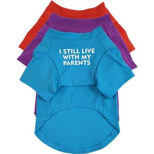 Summer Dog Clothes Dog Shirt Vest For Puppy Pet Clothing Letter Printed Yorkshire Chihuahua French Bulldog Shirt Pet Apparels