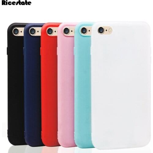 Case For iphone 6 6S 7 8 Plus 11 Pro Max Matte Candy Solid Color Back Cover For iphone X XS max XR SE 2020 Silicone soft cases