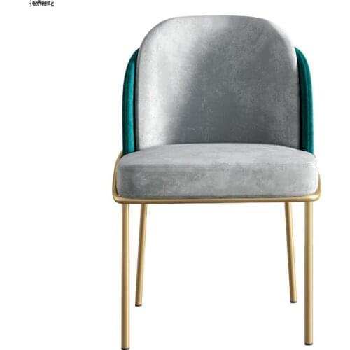 Nordic Luxury Dining Chairs Minimalist Modern Chair Household Furniture Dining Chair Cafe Antique Chair Leather Material Kitchen