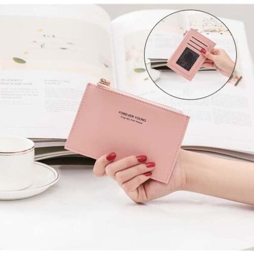 Womens ID card multi-card bag fashion PU function zipper business bank credit card bag mens thin card holder Christmas gift