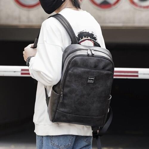 2020 fashion backpack school style student schoolbag computer bag tide brand leather mens outdoor travel backpack