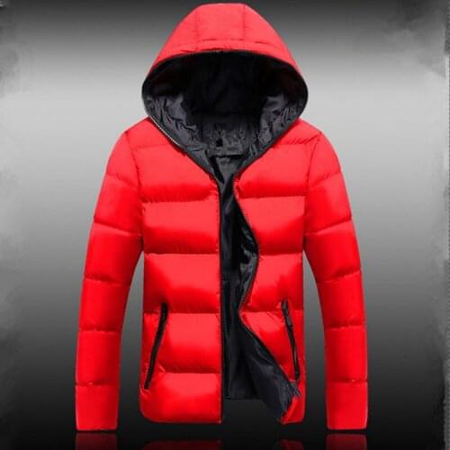 New Brand Autumn Winter Light Down Jacket Mens Fashion Hooded Short Large Ultra-thin Lightweight Youth Slim Coat Down Jackets S