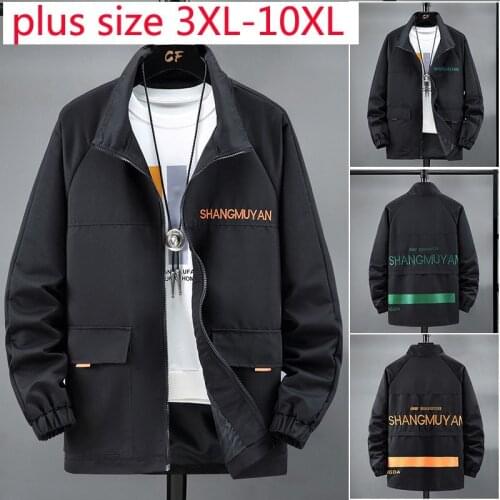 New Arrival Super Large Fashion Men Loose Coat Spring And Autumn Jackets Coats Plus Size 4XL 5XL 6XL 7XL 8XL 9XL 10XL