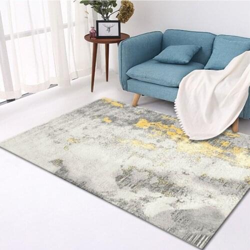 New living room decorative carpet marble stripe simple Nordic decorative bed room material can be customized area carpet
