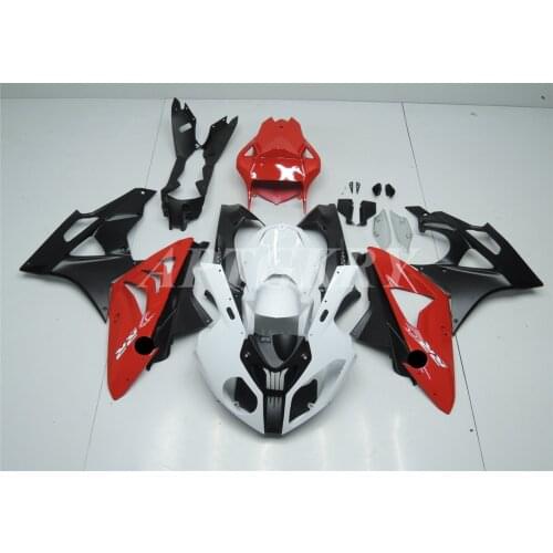 New ABS Plastic Shell Motorcycle Fairing kit Fit For BMW S1000RR 2009 2010 2011 2012 2013 2014 Bodywork set Red White
