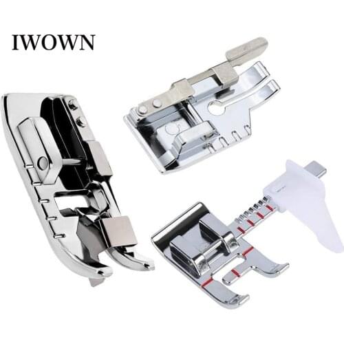 3pcs Adjustable Guide Sewing Machine Presser Foot 1/4''Quilting Patchwork Foot Stitch in Ditch Foot for Low Shank Sewing Machine
